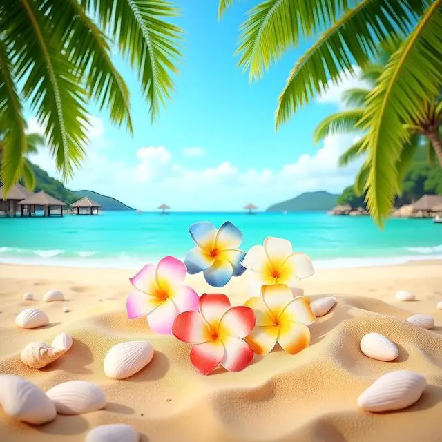Alt view image 3 of 7 - 10Pcs Multicolor Hawaii Plumeria Flowers Clips Hawaiian Flower Hair Barrettes Beach Party Hair Clips Artificial Tropical Flowers Hairpins for Beauty and Personal Care Wedding 7cmClip and Barrettes