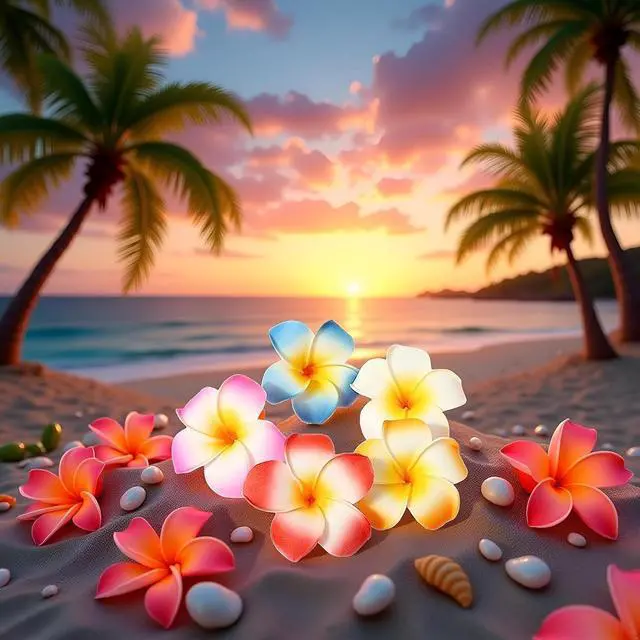 Alt view image 6 of 7 - 10Pcs Multicolor Hawaii Plumeria Flowers Clips Hawaiian Flower Hair Barrettes Beach Party Hair Clips Artificial Tropical Flowers Hairpins for Beauty and Personal Care Wedding 7cmClip and Barrettes