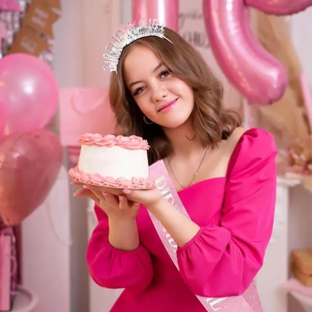 Alt view image 3 of 7 - COCIDE Birthday Girl Headband & Sash - Birthday Crown for Women & Girls Pink Glitter Letter Tiara Birth Day Decorations Accessories Gift for Her (A1 Pink)