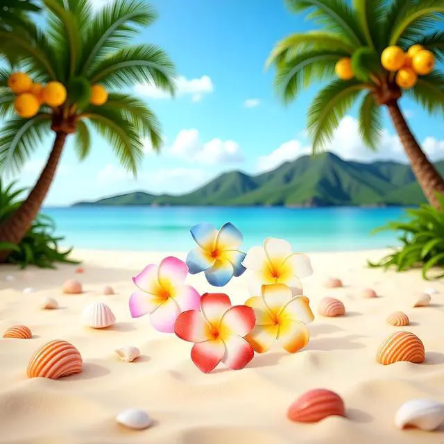 Alt view image 7 of 7 - 10Pcs Multicolor Hawaii Plumeria Flowers Clips Hawaiian Flower Hair Barrettes Beach Party Hair Clips Artificial Tropical Flowers Hairpins for Beauty and Personal Care Wedding 7cmClip and Barrettes