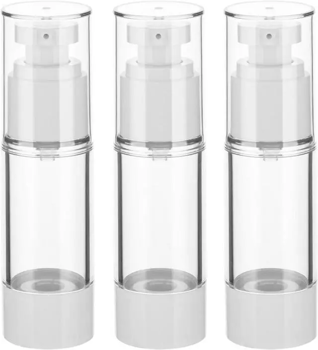 Main image of 1OZ/30ML Clear Airless Pump Bottles, Lotion Dispenser Travel with Pump, Vacuum Plastic Travel Size Lotion Bottle for Foundation, Creams, Cosmetic(3 Pack)