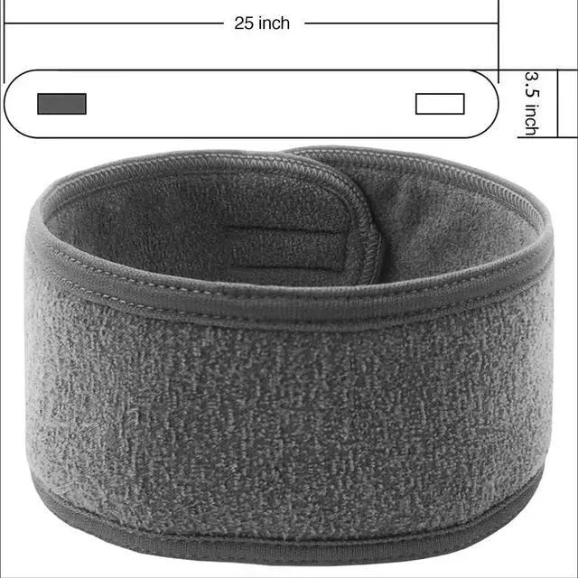 Alt view image 4 of 6 - Denfany Spa Headband Soft Terry Cloth Adjustable for Face Washing & Yoga | Durable & Absorbent, Gentle on Skin, Perfect for Makeup Removal, Shower & Yoga, 3 Colors (Black/White/Grey)