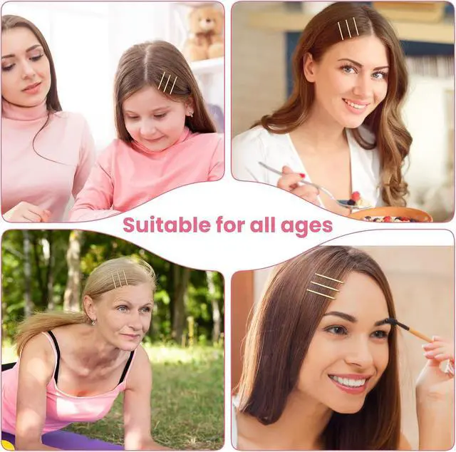 Alt view image 4 of 6 - Blonde Bobby Pins, Pain-Free Hair Clips, Best Size 2in for Women and Girls (Golden -01)