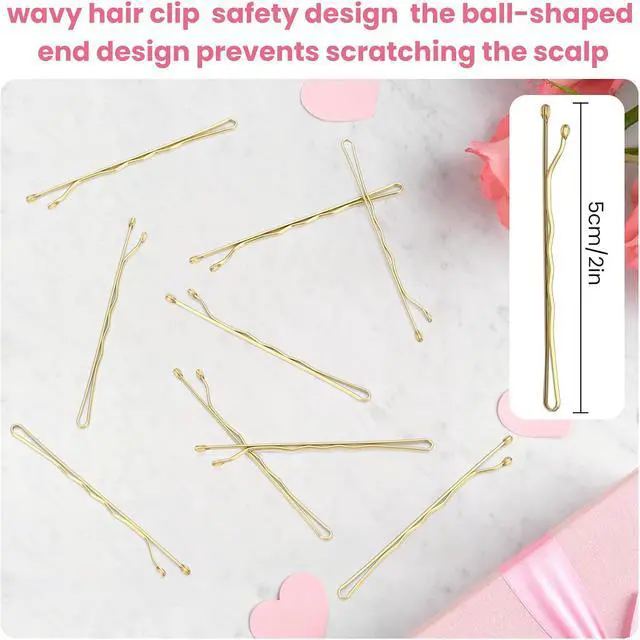 Alt view image 3 of 6 - Blonde Bobby Pins, Pain-Free Hair Clips, Best Size 2in for Women and Girls (Golden -01)