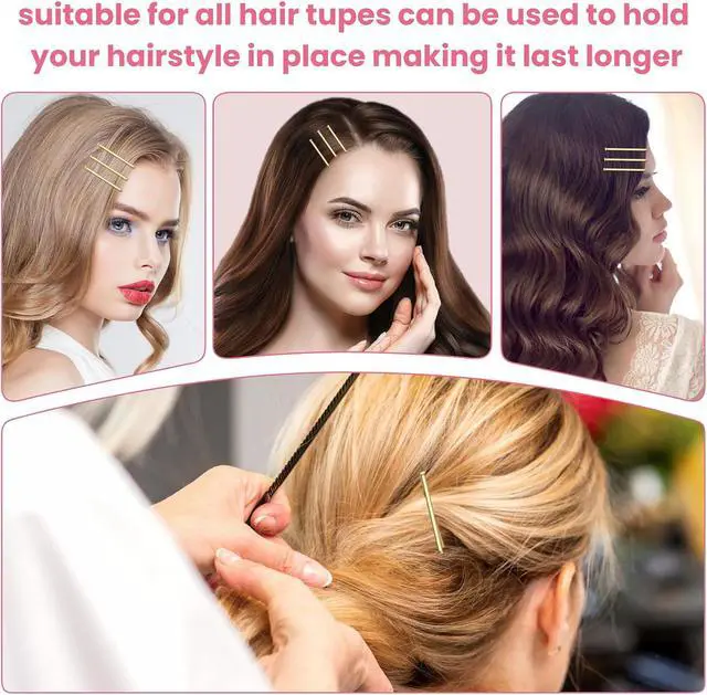 Alt view image 5 of 6 - Blonde Bobby Pins, Pain-Free Hair Clips, Best Size 2in for Women and Girls (Golden -01)