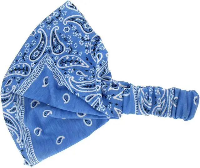 Alt view image 5 of 7 - Paisley Bandana Headband for Women with Elastic Yoga Headband Outdoor Hairband Adjustable Turban Headwrap,Pack of 6