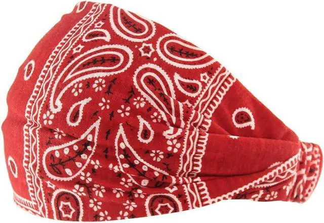 Alt view image 7 of 7 - Paisley Bandana Headband for Women with Elastic Yoga Headband Outdoor Hairband Adjustable Turban Headwrap,Pack of 6
