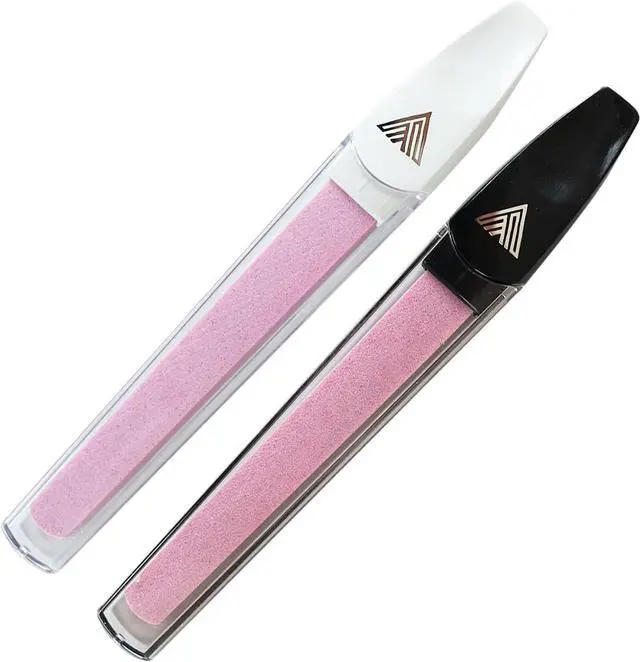 Main image of Ceramic Files for Nails, Manicure Fingernail Files with Cases, Expert Precision Filing, Leaves Nails Smooth, Professional Manicure & Pedicure Kit (White & Black, 2, Count, Soft)