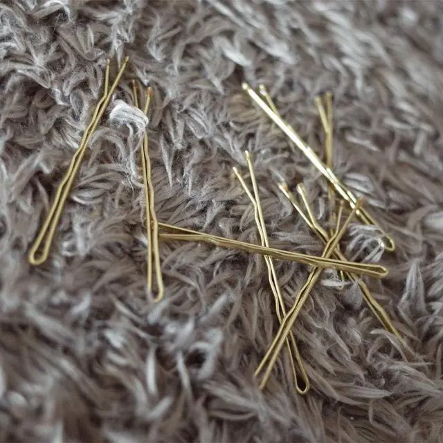 Alt view image 6 of 6 - ScivoKaval Bobby Pins Bulk Champagne Gold for Blonde 100 Count Hair Bob Pins Bulk in a Case Box Tub, 2.2 inch