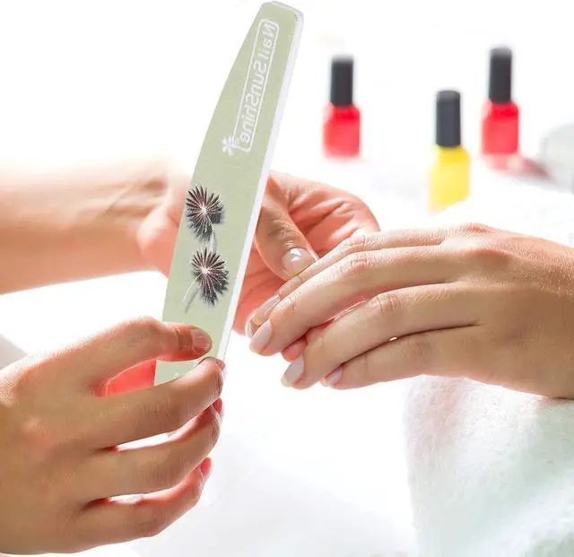 Alt view image 6 of 7 - 25 Pieces Nail Files and Buffers Mixed Grit, 100/120/150/180/240 Grits Reusable Emery Boards for Acrylic Files and Natural Nails