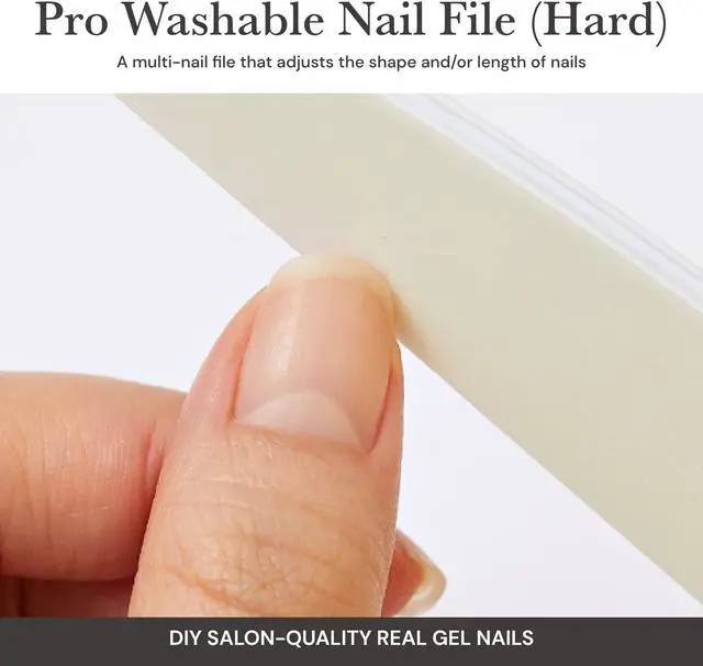Alt view image 2 of 7 - ohora Pro Washable Nail File(Hard) - Nail Shaper & Trimmer - Two-Sided Fine Grit for Smoother Buff - Creates a Consistent Flawless Finish - Professional Nail Care Tool
