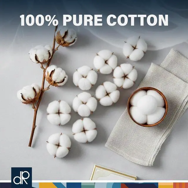 Alt view image 6 of 7 - DecorRack 300 Small Cotton Balls, 100% Natural Cotton, Soft and Absorbent