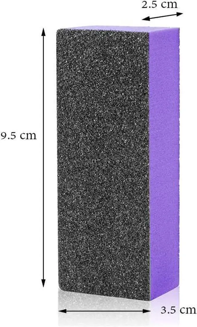 Alt view image 2 of 7 - SKYPIA Nail Buffer 3 Sided Blocks Sanding Buffing Grinding Polisher File Shine Nail Art Pedicure Manicure Tool Acrylic Nail Kit Manicure Set Nail Buffer Block (2 PCS) (Purple)