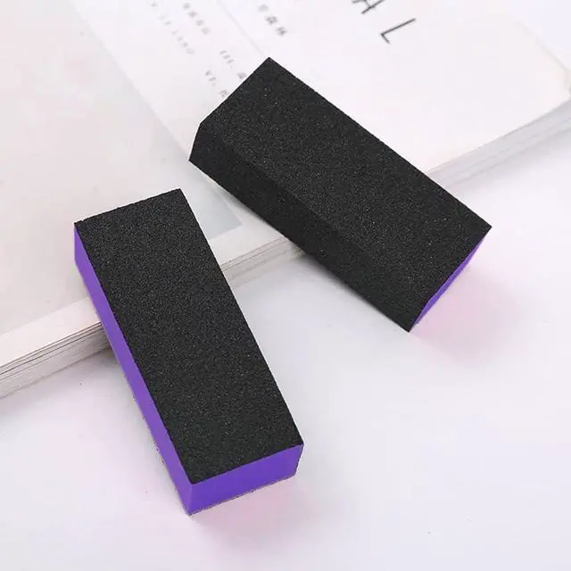 Alt view image 5 of 7 - SKYPIA Nail Buffer 3 Sided Blocks Sanding Buffing Grinding Polisher File Shine Nail Art Pedicure Manicure Tool Acrylic Nail Kit Manicure Set Nail Buffer Block (2 PCS) (Purple)