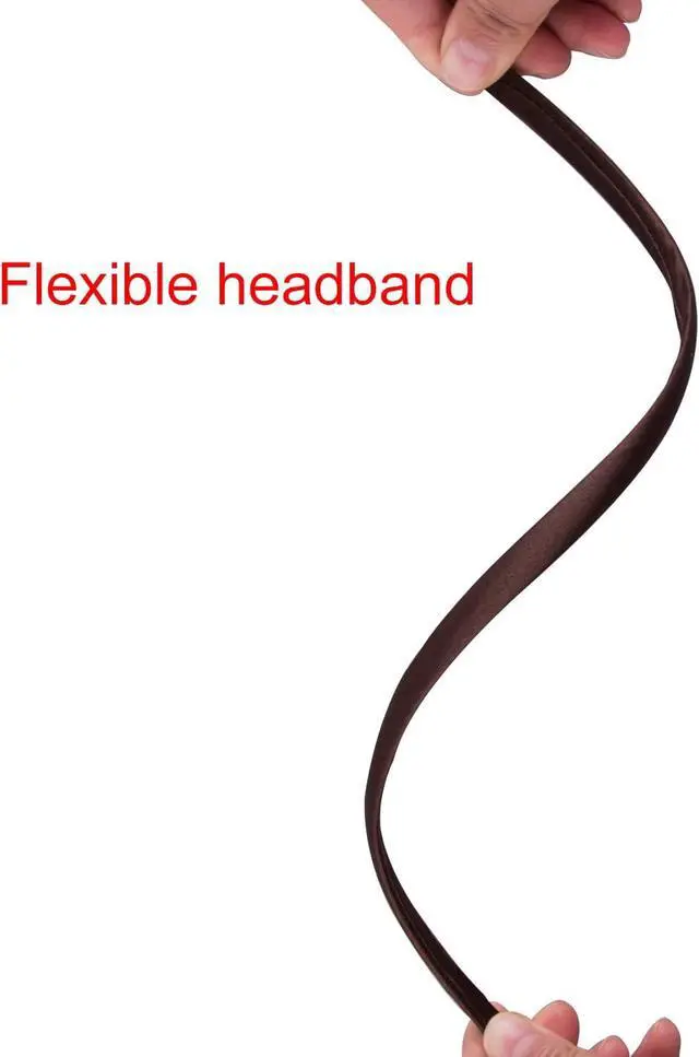 Alt view image 3 of 7 - Duufin 30 Pieces Satin Headbands for Girls 1cm/0.39 inch Girls Headbands | Crafts DIY Colorful Plain Satin Coverd Headbands Comfortable Stay in Place Girl Hair Accessories, 30 Colors