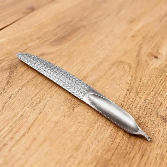 Alt view image 7 of 7 - Curved Nail File 4.9 in Metal Double-Sided Toenail File for Thick Toenails | Stainless Steel Finger Nail Buffer for Smooth, Shiny, Salon-Worthy Nails for Women and Men
