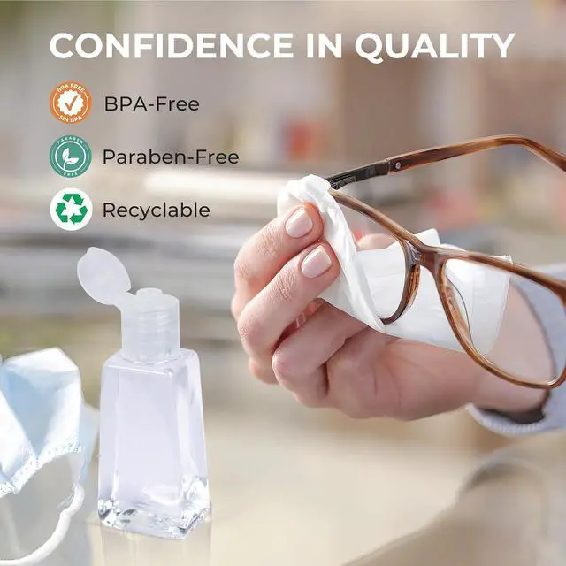 Alt view image 3 of 5 - INNOLIFE 6 Pack 1oz Flip Cap Squeeze Bottles Plastic Refillable Empty Travel BPA Free Container for Skin Cleanser