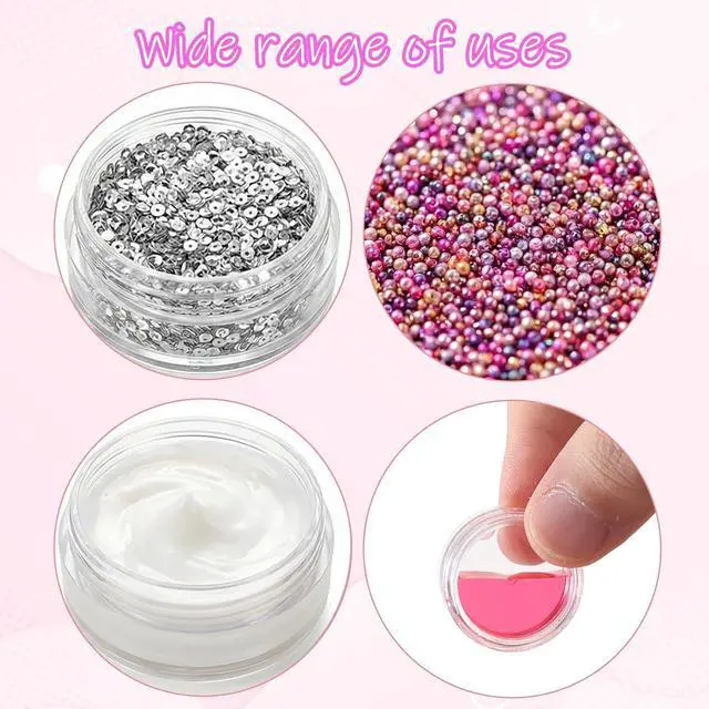 Alt view image 6 of 7 - 10 Pcs 2g Makeup Travel Containers with Lids & 5 Pcs Mini Spatulas, Empty Cosmetic Sample Jars Small Refillable Leak Proof Plastic Bottles for Lip Balm Creams Lotion Lip Scrub Foundation