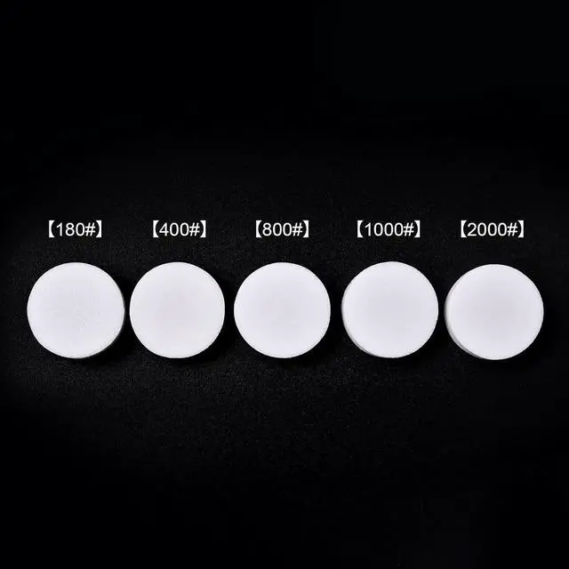 Alt view image 3 of 7 - KADS 100Pcs Nail Nail Buffing Self-Adhesive Replaceable Sandpaper Polishing Files Sanding Pads with Stainless Steel Disc Drill Bit