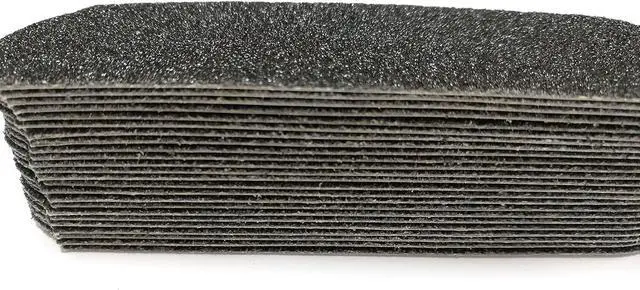 Main image of 60 GRIT Stainless Steel Pedicure File Refill Pads, 60 Count (60 GRIT Black)