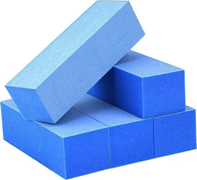 Main image of Maryton Nail Buffer Blocks, Fine 180/240 Grit for Natural Nails, 5 PCS | 3 Way, Professional Buffing File Block, Salon Grade, Buff Nail Prior to Application of Gel Polish, Acrylic, Blue