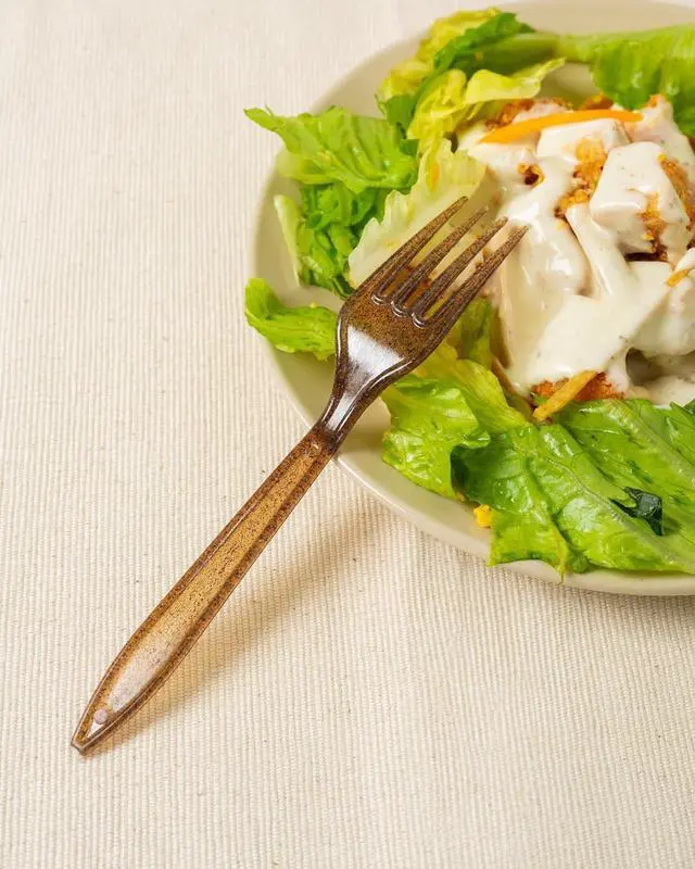 Alt view image 3 of 7 - Sustainable Agave Co - Agave Fiber Forks - 24 Count - Plant-Based, Made With Upcycled Materials - Brown, Bulk
