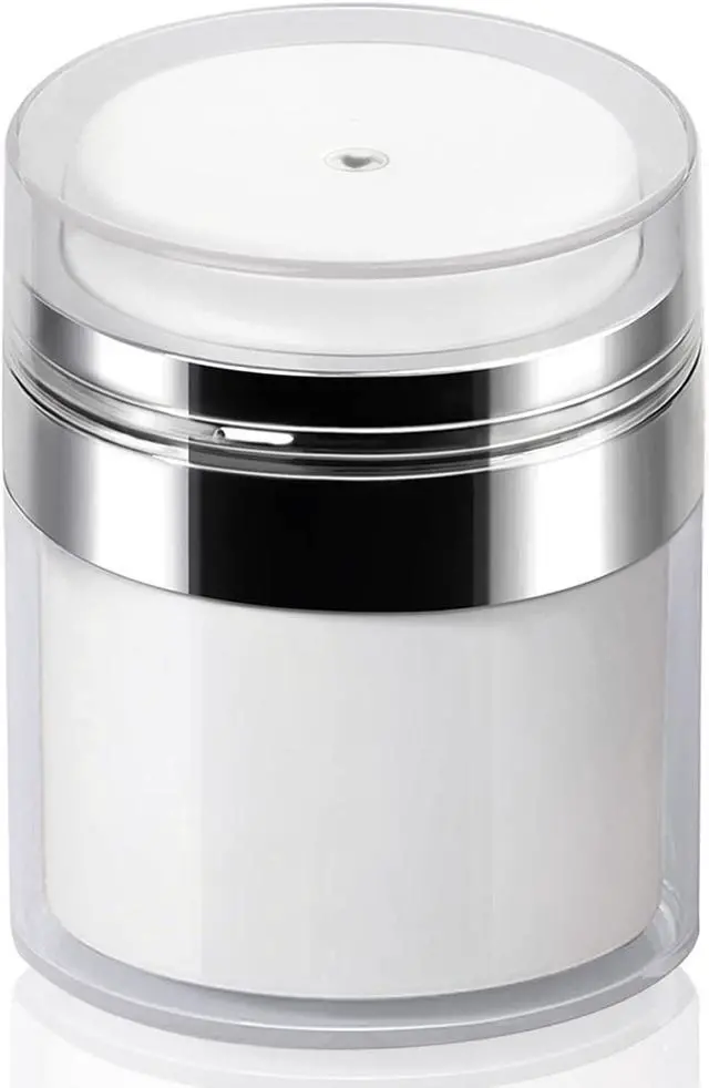 Main image of Airless Pump Jar Cosmetic Containers Lotion Bottles for Skincare, 1.0 Oz | Pump Press & Light-Proof Cosmetic Protection, Portable For Multiple, Durable & Leak-Proof Design, Reusable & Refillable