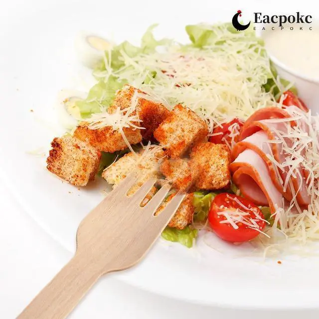 Alt view image 3 of 7 - Disposable Wooden Forks, 100 PCS Eco-friendly Forks Recycling Wood Utensils Disposable Cutlery Fork for Eating, Outdoor Camping, Party, Picnics, Weddings, Dinner Events