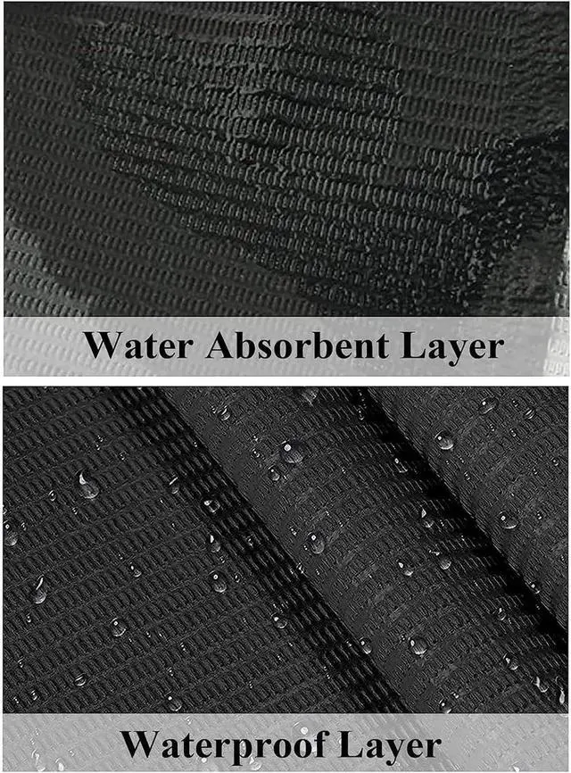 Alt view image 5 of 6 - 50PCS Nail Mats, Disposable Waterproof Table Towels, Black | Foldable 3 Ply Desk Paper 13" X 18" Pads for Nail Salon, Tattoo, Decoration Kit, DIY Art Accessories