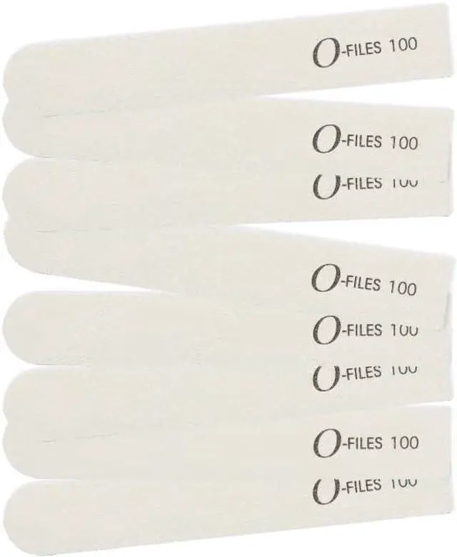 Alt view image 7 of 7 - ForPro Professional Collection O-Files Replaceable File System, White, 100 Grit, Manicure Nail File Refills, 3.9 L x .6 W, 50-Count