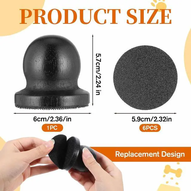 Alt view image 2 of 7 - Dog Nail File with Replaceable Filing Disc Dog Nail File Scratch Board Replaceable Sandpaper Stress Free Nails Filing Dogs Trainning Accessories for Smooth and Healthy Nails