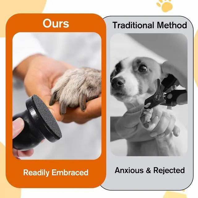 Alt view image 6 of 7 - Dog Nail File with Replaceable Filing Disc Dog Nail File Scratch Board Replaceable Sandpaper Stress Free Nails Filing Dogs Trainning Accessories for Smooth and Healthy Nails