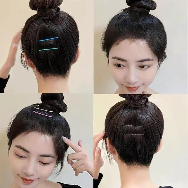 Alt view image 5 of 7 - 50 pcs Bobby Pins with Cute Tin Box Packaging Hair Clips for Girls and Women of All Hair Types for Styling Updo Hair Buns