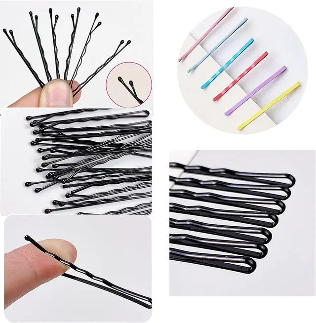 Alt view image 6 of 7 - 50 pcs Bobby Pins with Cute Tin Box Packaging Hair Clips for Girls and Women of All Hair Types for Styling Updo Hair Buns