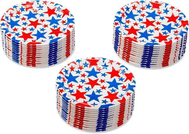 Alt view image 2 of 5 - American Greetings Memorial Day Party Supplies, Paper Dessert Plates (36-Count)