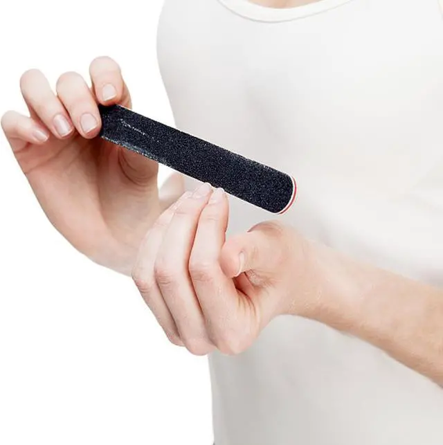 Alt view image 6 of 6 - 21 Pcs Nail File 100/180 Grit Nail Files,Black Double Sided Emery Boards