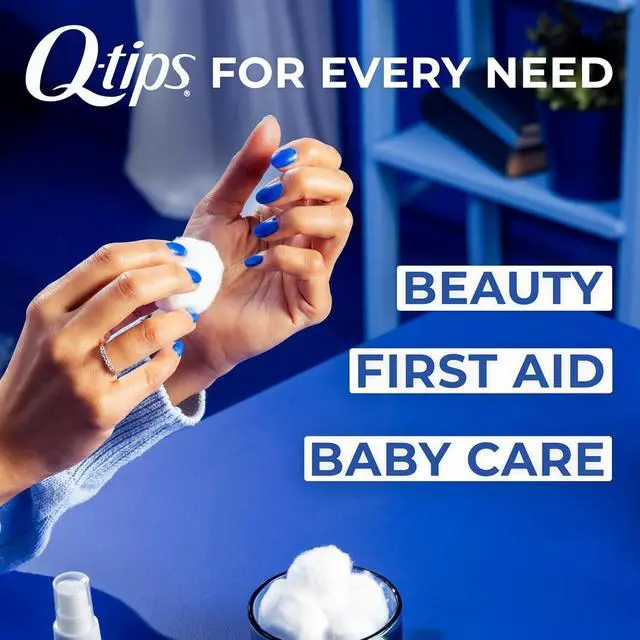Alt view image 6 of 7 - Q-Tips Super Jumbo Cotton Balls for Beauty, First Aid and Baby Care, 100% Thick Cotton, 100 Count (Pack of 2)