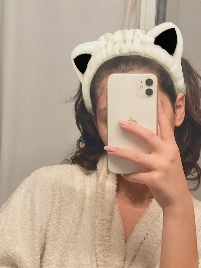 Alt view image 5 of 7 - Huachi Cat Ears Headband, Cute Cat Spa Headbands for Washing Face Skincare | 2 Packs Soft Coral Fleece Makeup Hairband, Animal Womens Head Bands Girls Trendy Stuff Gifts, Facial Wash Hair Accessories