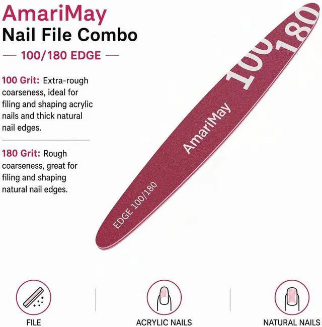 Alt view image 2 of 6 - Nail File Combo, 3 Pcs of 100/180 Edge Tile, 100/180 Flex Tile and 600/3000 Shiner Tile, Double Sided Washable Grit Emery Boards, Professional Manicure Tools for Acrylic and Gel Nails.