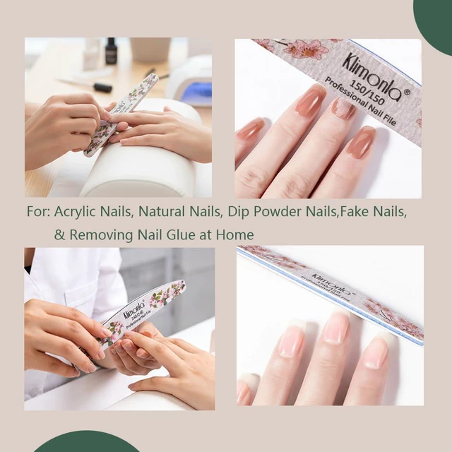 Alt view image 2 of 7 - 25PCS Floral Professional Nail Files 80/100/150/180/240 Grit, Emery Boards Nail Files for Natural Nails and Acrylic Nails, Double Sided Emory Boards limas para unas acrilicas Reusable Manicure Tools