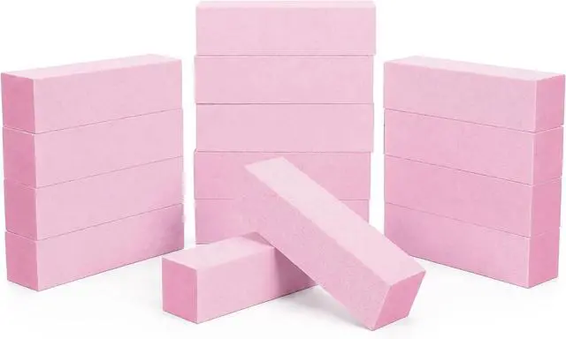 Main image of ForPro 15 Pack Pink Buffing Block, 100/180 Grit, 3.75" x 1" x 1" Buffer | for Nail Buffing & Shine, Nail Buffing Block, Shine Buffer, Manicure Buffer, Salon Nail Buffer, Salon & Spa Essentials