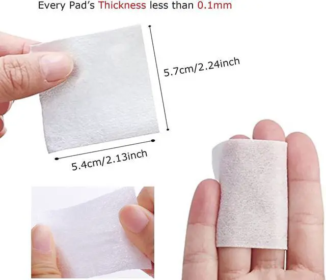Alt view image 2 of 7 - 1080pcs Makeup Remover Cotton Pads for Facial Lip Eye Makeup Nail Polish Removal, Square Cotton Puff, Soft, Strong, Durable, Lint-Free, Cotton