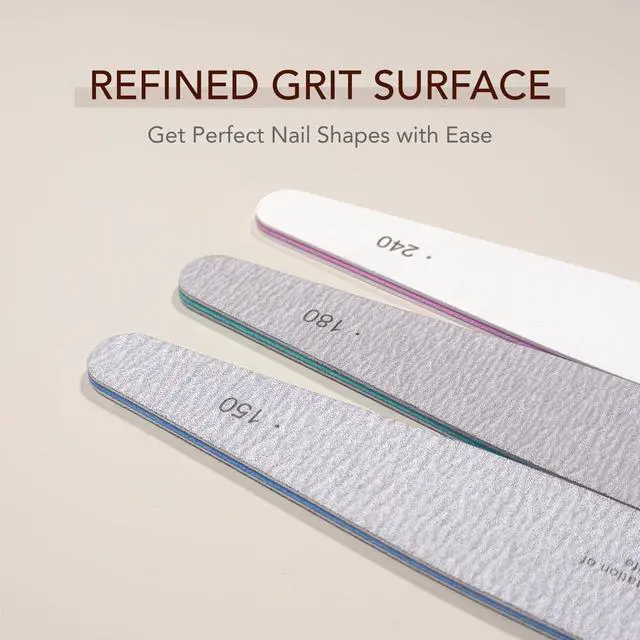 Alt view image 2 of 6 - GAOY Nail Files and Buffers, 7 Pcs Nail File Set with Shiner, Emery Boards for Natural Nails Manicure Art Tools and Pedicure Supplies at Home DIY Salon