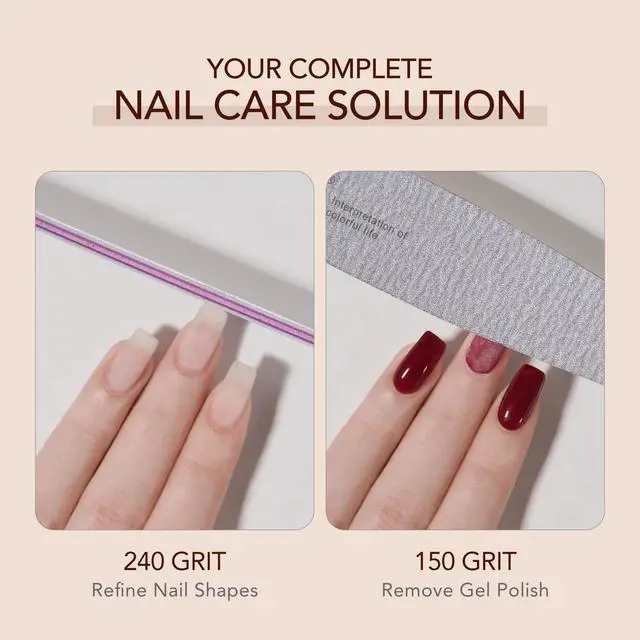 Alt view image 5 of 6 - GAOY Nail Files and Buffers, 7 Pcs Nail File Set with Shiner, Emery Boards for Natural Nails Manicure Art Tools and Pedicure Supplies at Home DIY Salon