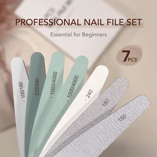 Alt view image 6 of 6 - GAOY Nail Files and Buffers, 7 Pcs Nail File Set with Shiner, Emery Boards for Natural Nails Manicure Art Tools and Pedicure Supplies at Home DIY Salon