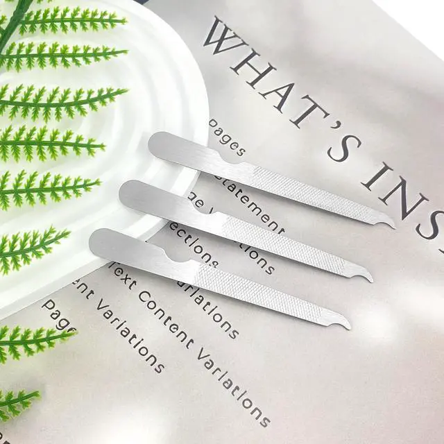 Alt view image 6 of 6 - BlingKingdom 3 PCS Stainless Steel Nail Files, Metal Double-Sided Design | Easy to Clean, Small and Lightweight, for Home, Nail Salons, Beauty Parlors, Men and Women (Silver)