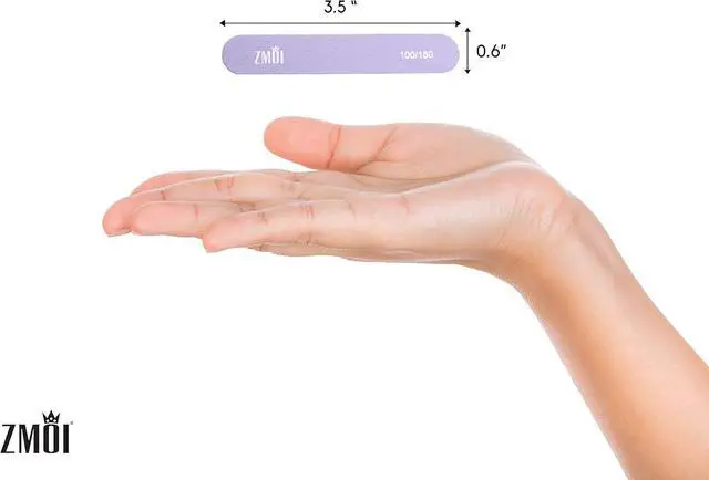 Alt view image 4 of 5 - Professional Mini Nail File 12 Stylish - Practical Fingernail File Pack for Natural and Acrylic Nails 100/180 Emery Boards (Macaroon Color)