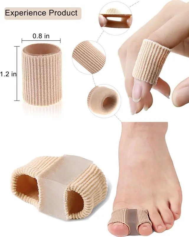 Alt view image 4 of 6 - Golbylicc Bunion Toe Separators for Overlapping Toes Women Men, Gel Toe Spacers Bunion Corrector with 2 Loops for feet, Hammer Toe Straightener (2PC)