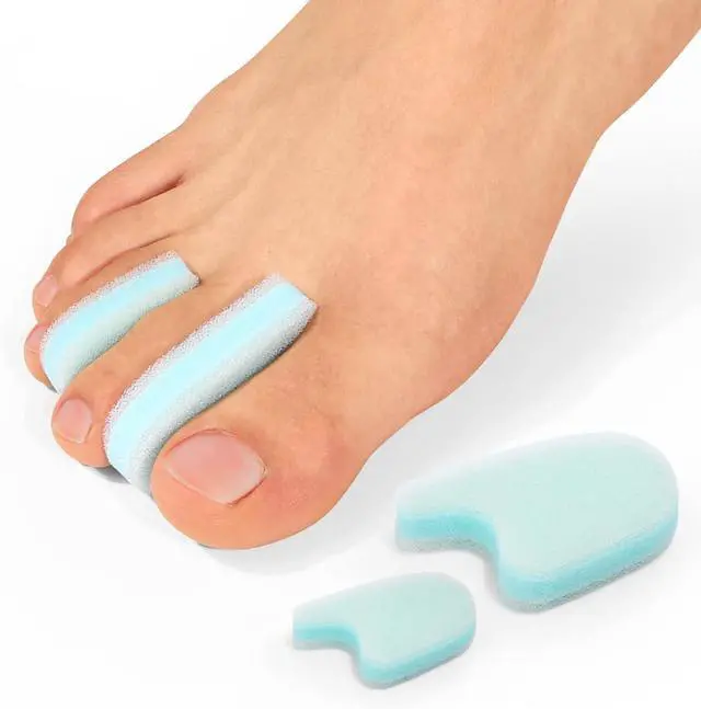 Main image of 12 Packs Foam Toe Separator - Kimihome Toe Gasket-Redress Overlapping Toes, Prevent Friction and Release Pressure, Relieve The Pain Caused by Bunions