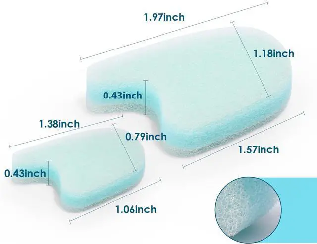 Alt view image 5 of 7 - 12 Packs Foam Toe Separator - Kimihome Toe Gasket-Redress Overlapping Toes, Prevent Friction and Release Pressure, Relieve The Pain Caused by Bunions